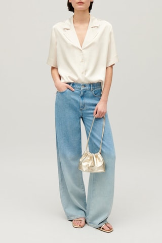 Satijnen Blouse - Ecru