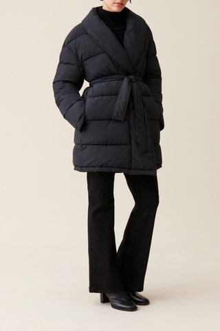 Gewatteerde Jas - Zwart