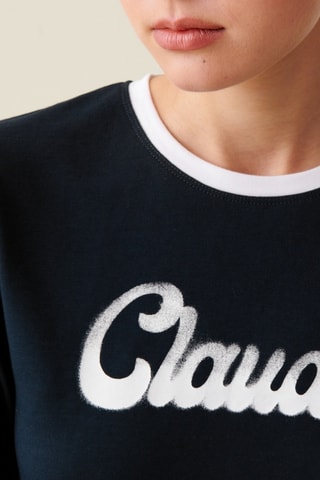 T-shirt - Marineblauw en Wit