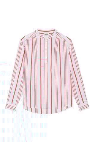 Rechte Blouse Wit en Roze