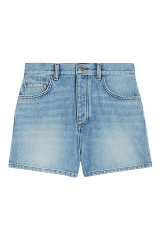Spijkershort Blauw