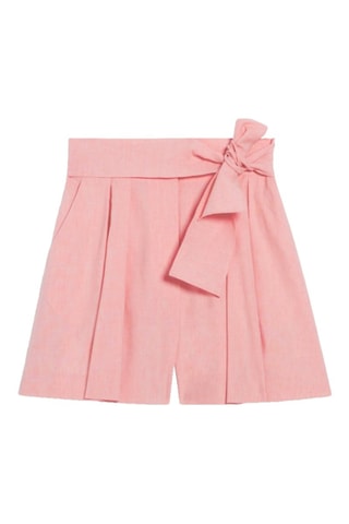 Linnen Short Hoge Taille - Roze