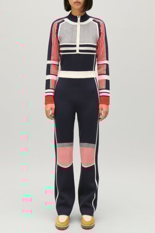 Jumpsuit - Marineblauw en Rood