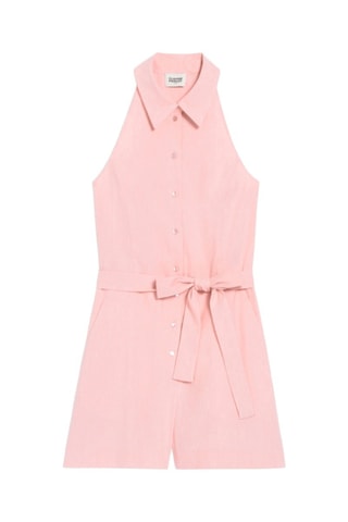 Linnen Playsuit - Roze