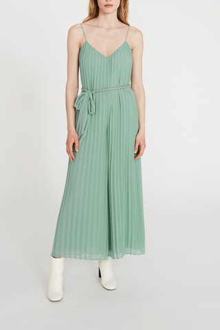 Geplooide Jumpsuit Zeegroen