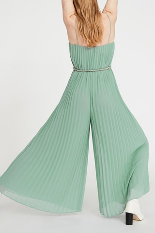 Geplooide Jumpsuit Zeegroen