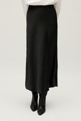 Lange Rok Hoge Taille - Zwart