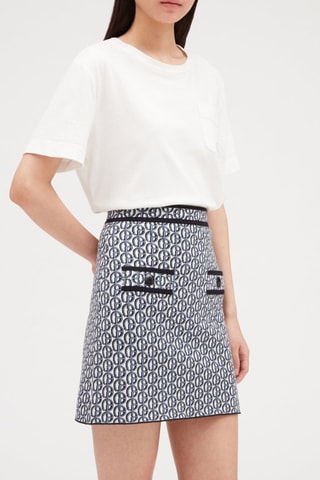 Minirok - Wit en Blauw