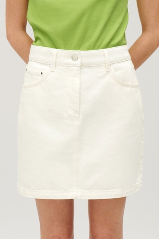 Rechte Spijkerrok - Ecru