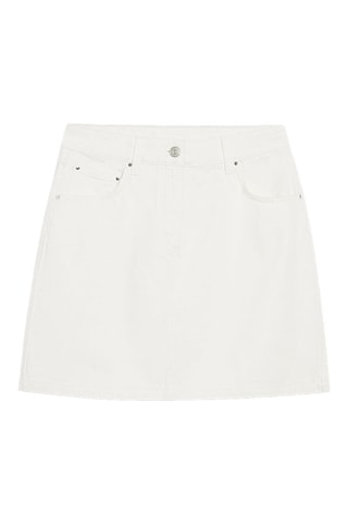 Rechte Spijkerrok - Ecru