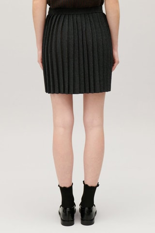 Wollen Plooirok - Gemêleerd Grijs