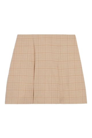 Wollen Plooirok - Beige