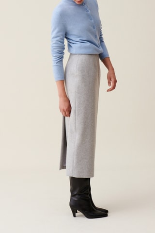 Wollen Midirok - Gemêleerd Lichtgrijs