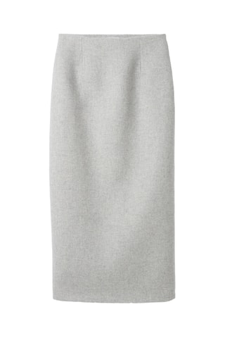 Wollen Midirok - Gemêleerd Lichtgrijs