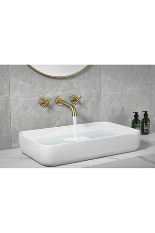 Mitigeur pour lavabo avec bec fixe Wall