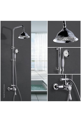 Colonne de douche avec robinetterie Retro Mitigeur