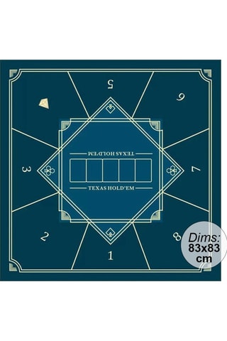 Tapis de poker De Faugères - 83 x 83 cm