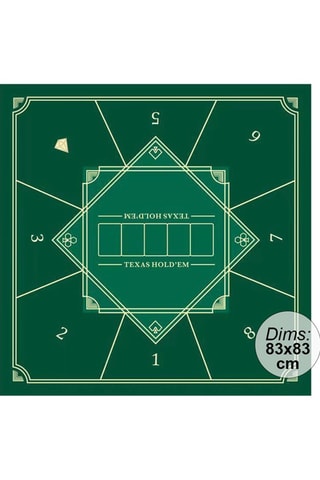 Tapis de poker De Faugères - 83 x 83 cm