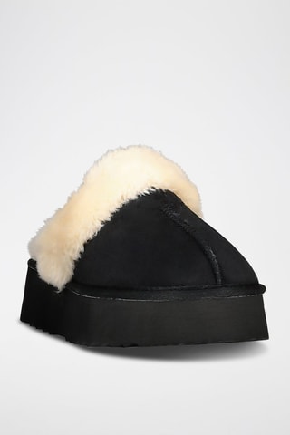 Chaussons fourrés Lady - Noir