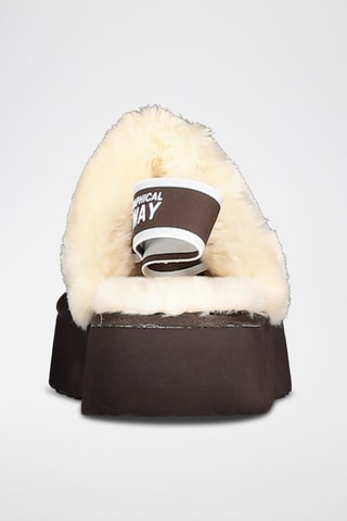 Chaussons fourrés Lady - Marron