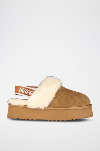 Chaussons fourrés Lady - Camel