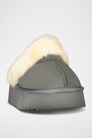 Chaussons fourrés Lady - Gris