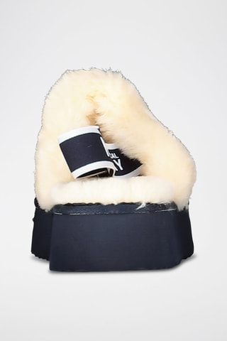 Chaussons fourrés Lady - Bleu marine