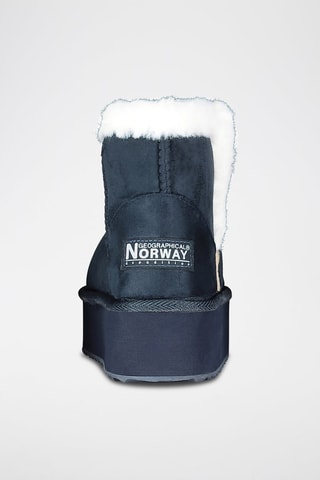 Bottes fourrées plateformes Oslo - Bleu marine