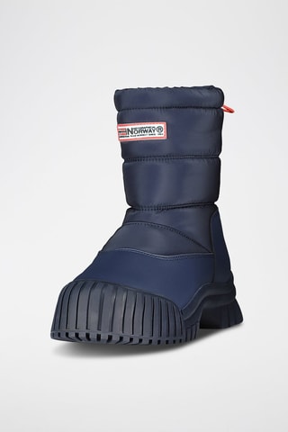 Après-ski en cuir Opluie - Bleu marine