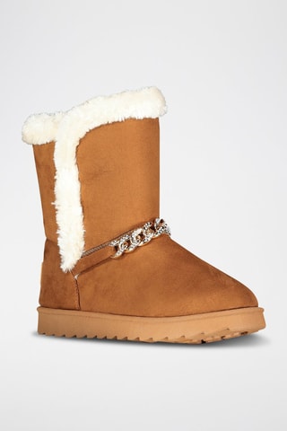 Bottines fourrées Oseille - Camel