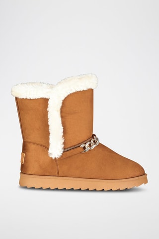 Bottines fourrées Oseille - Camel