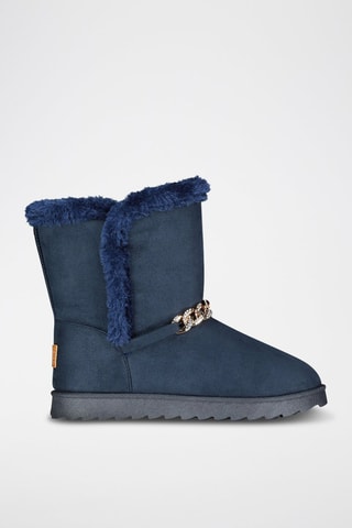 Bottines fourrées Oseille - Bleu marine