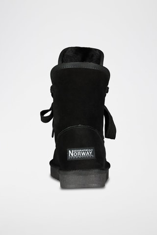 Bottines fourrées en cuir Omondor - Noir