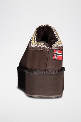 Low boots plateformes One - Marron