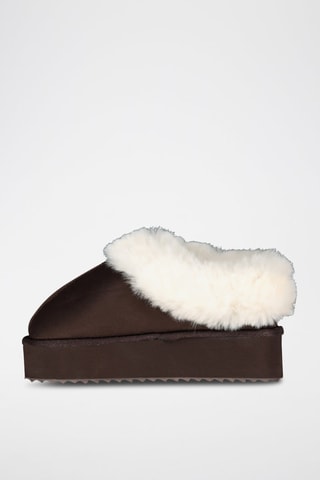 Low boots fourrés plateformes Oninkasi - Marron