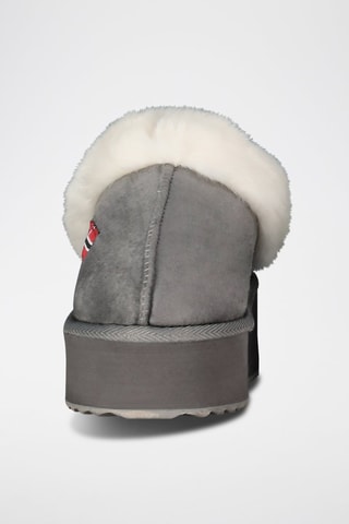 Low boots fourrés plateformes Oninkasi - Gris