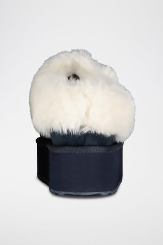 Low boots fourrés plateformes Oninkasi - Bleu marine