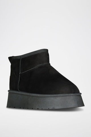 Bottines fourrées plateformes Ottia - Noir