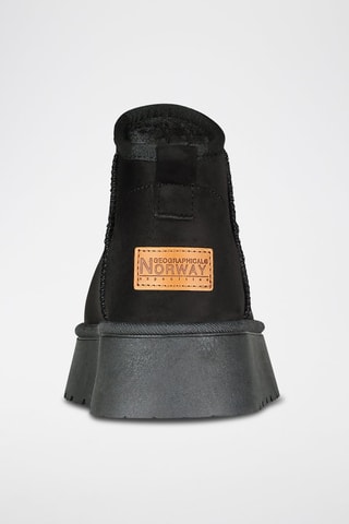 Bottines fourrées plateformes Ottia - Noir