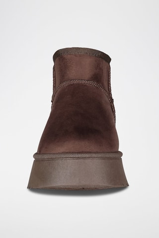 Bottines fourrées plateformes Ottia - Marron