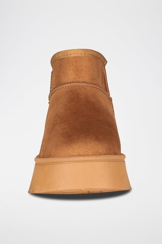 Bottines fourrées plateformes Ottia - Camel