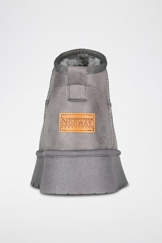 Bottines fourrées plateformes Ottia - Gris