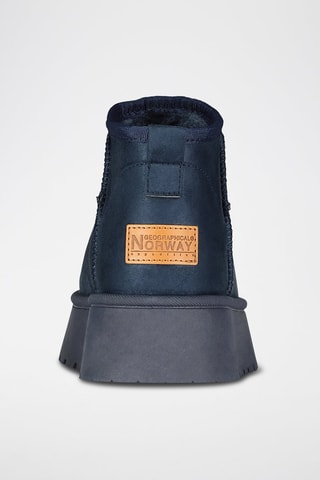 Bottines fourrées plateformes Ottia - Bleu marine