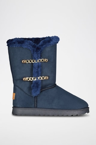 Bottines fourrées Ovassion - Bleu marine