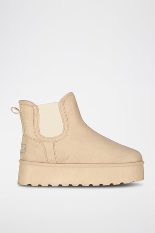 Bottines fourrées plateformes Odysse - Beige