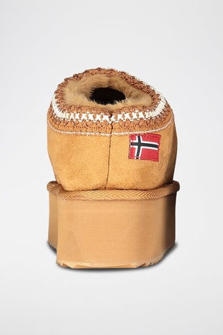 Low boots plateformes One - Marron