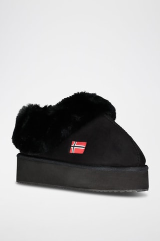 Low boots fourrés plateformes Oninkasi - Noir