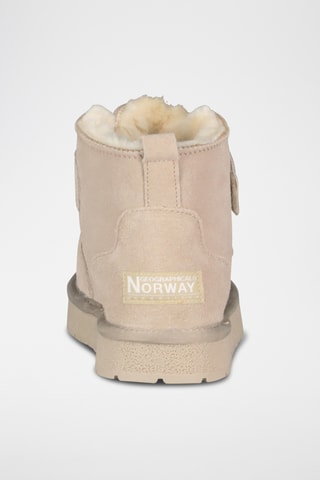 Bottines fourrées en nubuck Oscratch - Beige