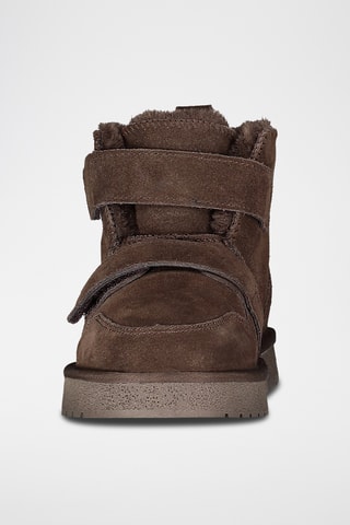Bottines fourrées en nubuck Oscratch - Marron foncé