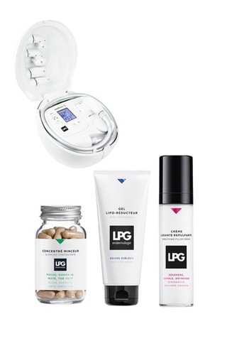 Appareil anticellulite Wellbox S remis à neuf, Crème lissante repulpante, Gel Lipo Réducteur et Concentré Minceur